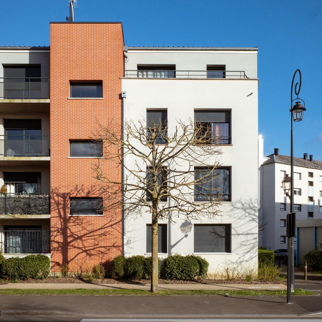 modern apartment building in compiegne france